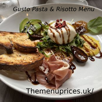 UK Gusto Pasta & Risotto Menu