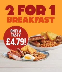 offer at Hungry Horse Breakfast Menu