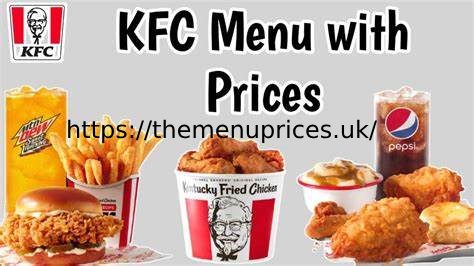 KFC Menu Prices UK