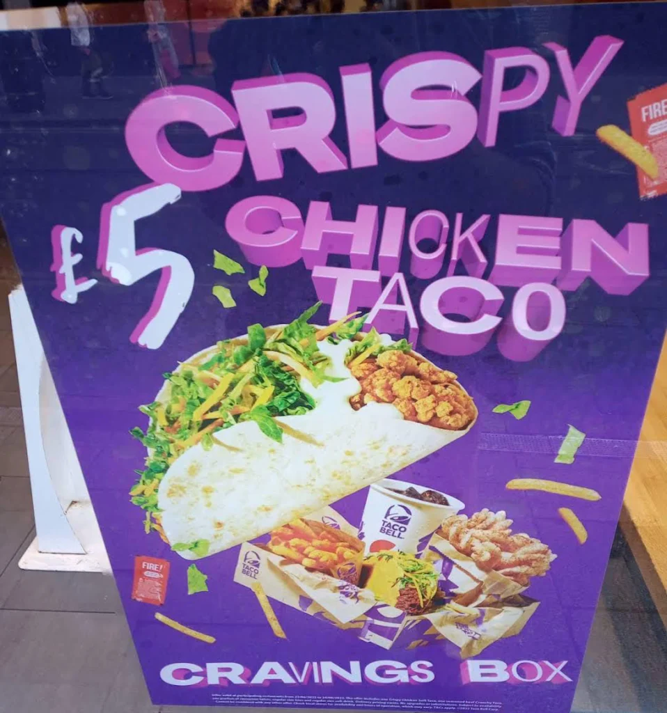 CRISPY CHICKEN AT TACOBELL