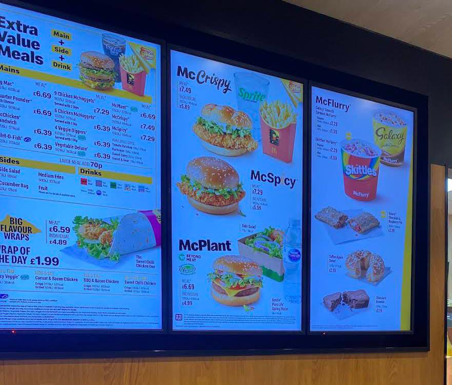 McCrispy McDonald’s Leicester Square Menu uk